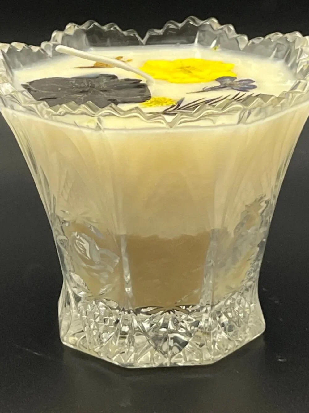 Crystal Lidded Jar Heirloom Glow Candle